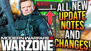 WARZONE New WEAPON UPDATE PATCH NOTES BROKEN META FINALLY NERFED WARZONE Update