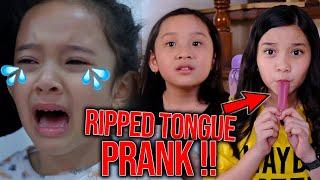 Ripped Tounge Prank