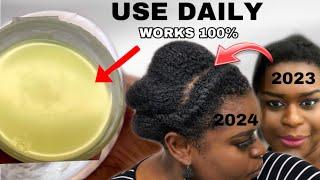 HAIR GROWTH POMADE 2024 HAIR GROWTH RECIPE with only 2 NATURAL INGREDIENTS for MASSIVE HAIR GROWTH