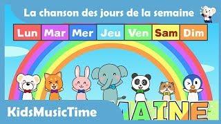 Days of the Week Song in French  Learning the Days of the Week in French  KidsMusicTime