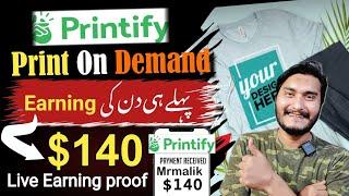 Make money online with printify  Online earning without investment  Printify print on demand