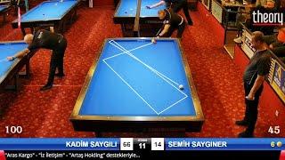 SEMİH SAYGINER vs KADİM SAYGILI  22.BİLARDOMAX BALABAN-THEORY HANDICAP 3 Cushion Billiards LEAGUE