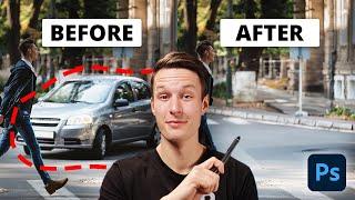The EASIEST Way To Remove Objects In Photoshop