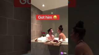️ Love Romantic Couple   Cute Taking Bath Whatsapp Status  Boyfriend Girlfriend LifeLine Kiss