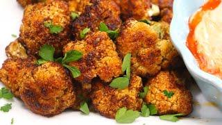 CRISPY YUMMY Air Fryer Cauliflower Wings with a special sauce  Roasted Cauliflower Recipe