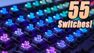 Keyboard ASMR 55 Different Mechanical Switch Compilation 1Hr NO TALKING