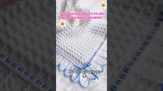 Como tejer manta o cobija de bebé paso a paso #crochetforbaby #ganchillo #short