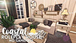 roblox bloxburg ️ no gamepass coastal family roleplay house - ꒰ build & tour ꒱ - itapixca builds