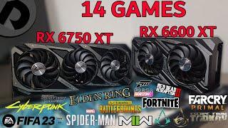 RX 6600 XT vs RX 6750 XT  14 Games 1080p