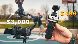 DJI Osmo Pocket 3 vs Professional Gimbal Ft. @cammackey