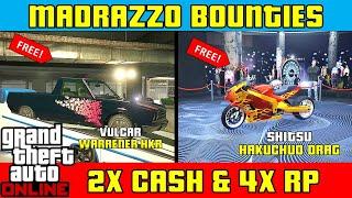 BONUSES ON MADRAZZO BOUNTIES  2x Cash & 4x RP on Hotring Races  GTA Online Weekly Update #GTA