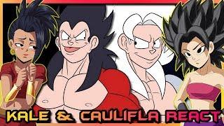 Kale and Caulifla React to FINAL BATTLE Goku vs Vegeta Parody