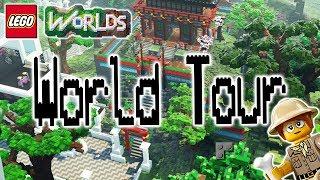 World Tour of all LEGO Creations in LEGO Worlds