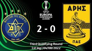 M. Tel-Aviv vs Aris  2-0  UEFA Europa Conference League 2223 Third qualifying round 1st leg