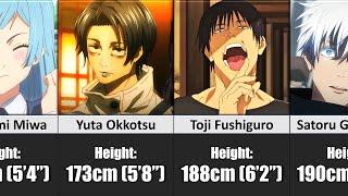 Who is the Tallest? Jujutsu Kaisen Characters Height