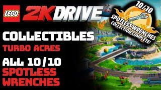 LEGO 2K Drive - All 10 Spotless Wrenches Locations Turbo Acres  Collectibles Guide
