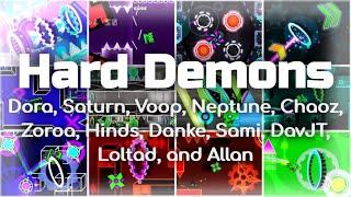 A Compilation of Hard Demon Completions  Geometry Dash 2.11