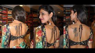 Actress Hari Priya in Bare Back Backless Saree and Blouse