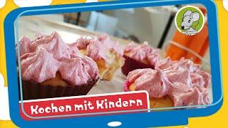 Hallo Benjamin Tasty Himbeer Frosting für Cupcakes - Backen mit Kindern Rezepte
