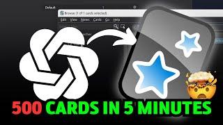 Using ChatGPT To Create Anki Flashcards in MINUTES Save Time in Medical School