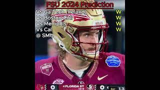 Florida State Seminoles 2024 Game by Game Predictions #shorts #collegefootball #ACC #CFB #football