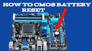 How to  remove cmos battery in your pc   CMOS  reset  ll RESET BIOS