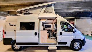 New 2024 Pop-Up Roof Small Luxury Campervan Sleeps 5 - Clever Vans Celebration