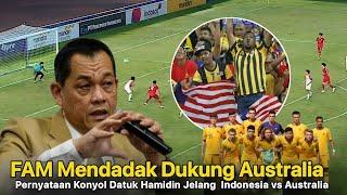  IRI HATI SAMPAI SEGITUNYA ‼️ FAM Malaysia Mendadak Dukung Australia U16  Kalahkan Indonesia 