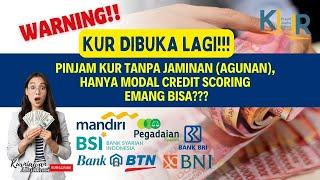 KUR DIBUKA LAGI‼️ Pinjam KUR Tanpa Jaminan Agunan Hanya Modal Credit Scoring⁉️