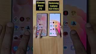 Poco F5 vs Samsung Galaxy S23 Ultra Speed Test Comparison 