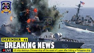 Tension US sends dozens of warships to assist Philippines in destroying China off coast of Luzon