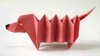 How to Fold an Origami Dachshund Dog - Perro Salchicha