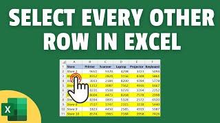 3 Easy Ways to Select Every Other Row in Excel Select Alternate Rows