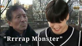 Jungkook imitating the old man compilation saying Rrrrrap Monster