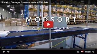 Modsort Mid-Rate Sortation Conveyor System