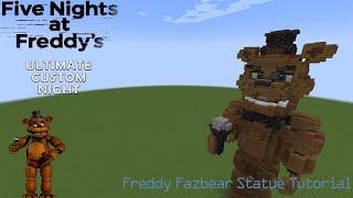 Minecraft Statue Tutorial - Freddy Fazbear FNaFUCN  Read Description