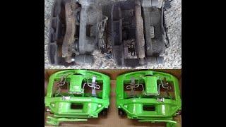 How to rebuild Audi S8 D2 brake caliper restoration blasting painting