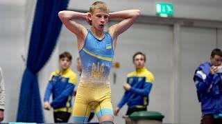 U15 A. Yusifzade UKR vs M. Didyk UKR 52kg. Youth boys greco-roman wrestling.