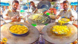 Most Viral Bihari Style Thali Wala Eggs Fried Rice Making In Patna Rs. 90- Only l Patna Street Food