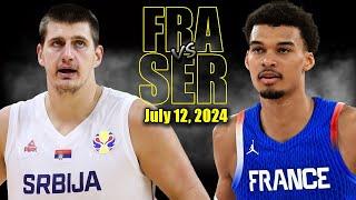 France vs Serbia Full Game Highlights - 2024 Olympics  July 12 2024  Wembanyama vs Jokic