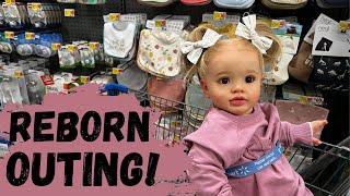 Reborn Doll Outing to Walmart  New Swimsuits #reborn #rebornroleplay #rebornbaby