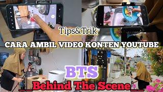 TIPS&TRIK CARA AKU AMBIL KONTEN VIDEO YOUTUBE MODAL HP+TRIPOD#behindthescenes#bts#youtube