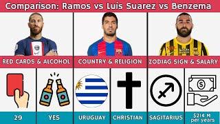 Comparison Ramos vs Suarez vs Benzema