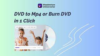 How to Convert DVD to MP4  UniConverter Tutorial