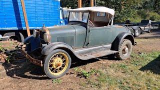 Restoration a 1928 Ford Model A Roadster - First wash in decades