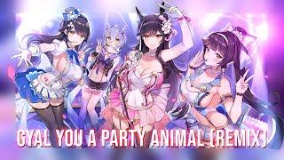 Nightcore → Gyal You A Party Animal 【Lyrics】4K