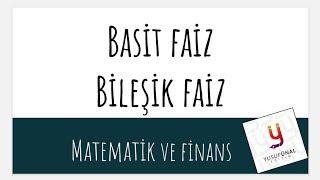 Basit Faiz Örnek Sorular  Bileşik Faiz ile Basit Faiz arasındaki fark. #YusufÜnalEğitim YuEgitim