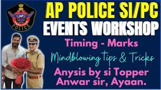 Ap Police Events - Timings & Marks Criteria - Workshop Merit Tips