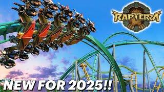 Rapterra New 2025 Roller Coaster at Kings Dominion - POV & Off-Ride