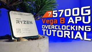How to Overclock  Undervolt Ryzen 7 5700G Full Guide Tutorial PBO Curve Optimizer  Vega 8 APU OC